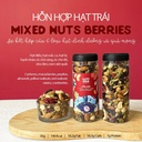 Hỗn Hợp Hạt Trái Mixed Nuts Berries - 8 Loại Hạt Và Quả Mọng Happi Oha (hũ 300g)