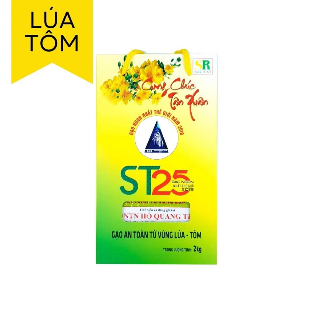 Gạo Ông Cua ST25 Lúa Tôm (hộp 2kg)