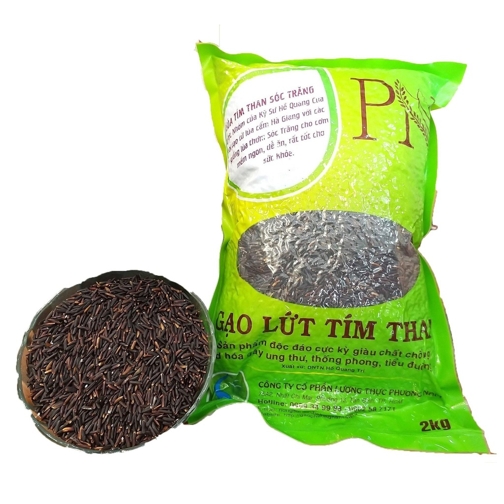 Gạo Tím Than Sóc Trăng (túi 2kg)